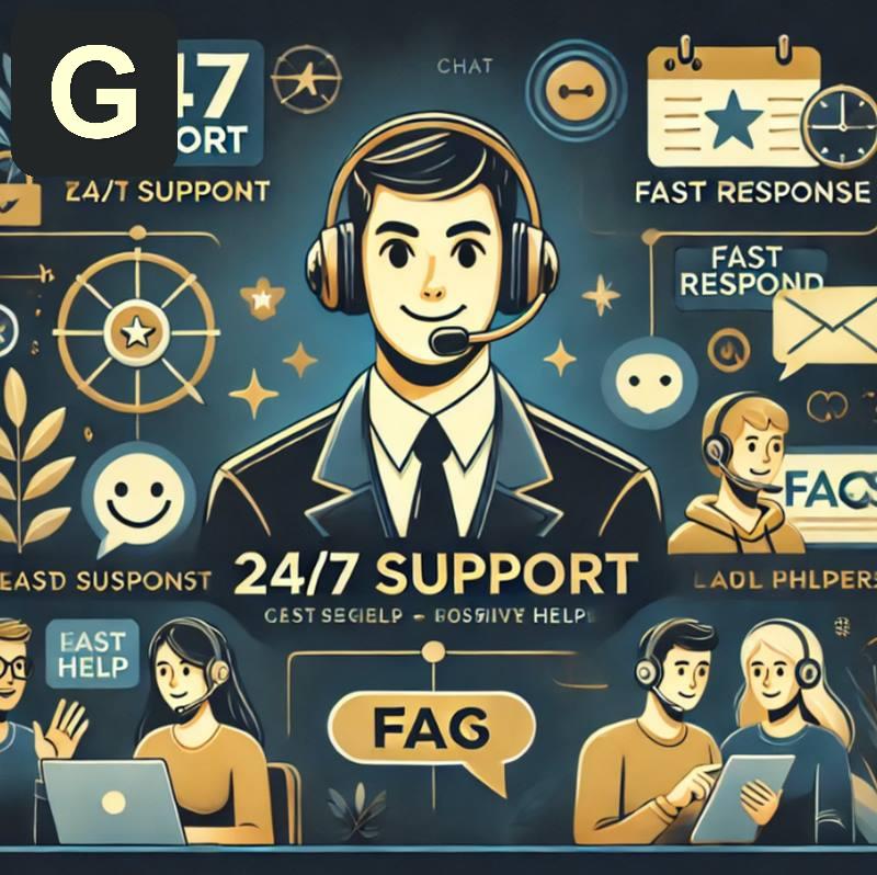 Hỗ trợ khách hàng tuyệt vời suốt 24/7 về mọi vấn đề