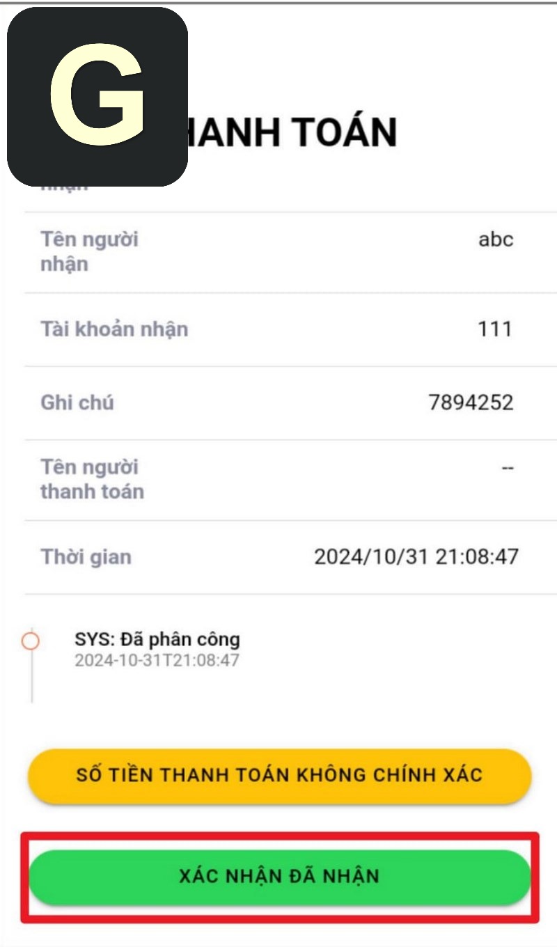 Quy trình thu tiền đơn giản