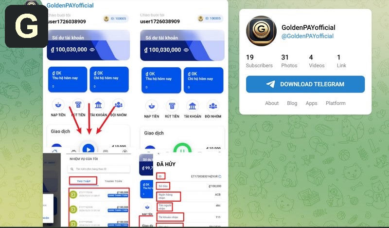 GoldenPAY không ngừng cải tiến để nâng cao trải nghiệm người dùng